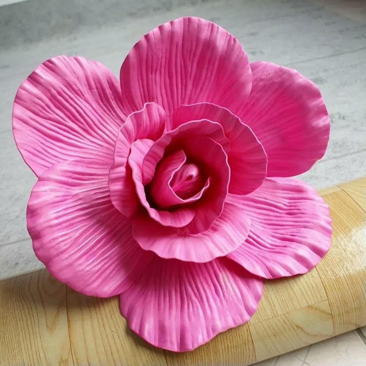 AYHTUD Silk Foam Rose Artificial Flowers Giant Simulation Rose Flowers Peony Background Fake Flowers Rose Branch Garden-rose red-A