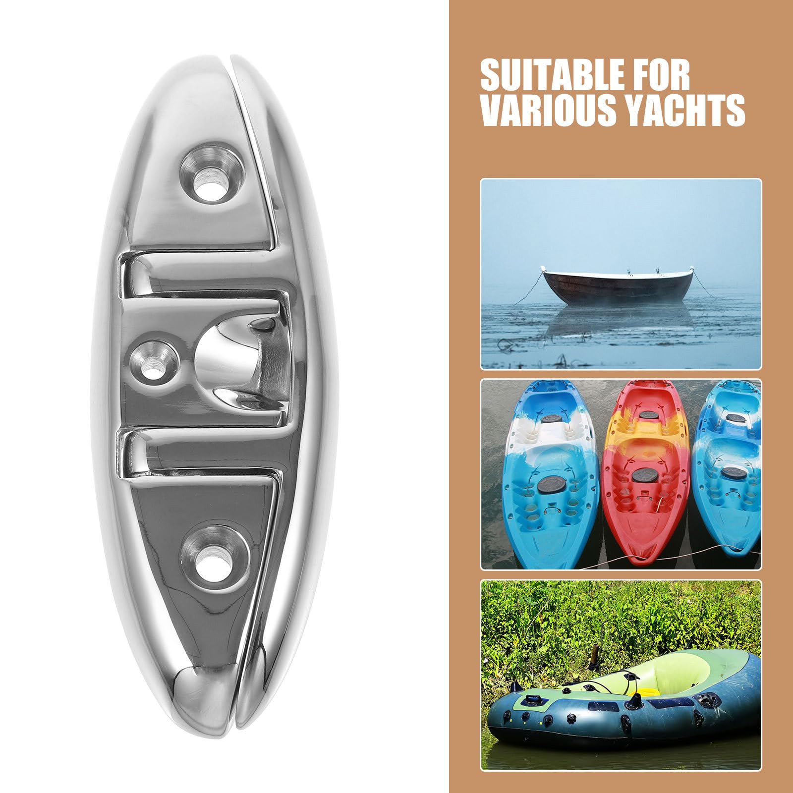 Toddmomy Bitta in Acciaio Inox 316 per Ormeggio Barche, Accessorio Nautico Resistente e Leggero, Adatta per Yacht, Imbarcazioni e Tende da Sole, Bitta Marina Pratica per Fissaggio Corde