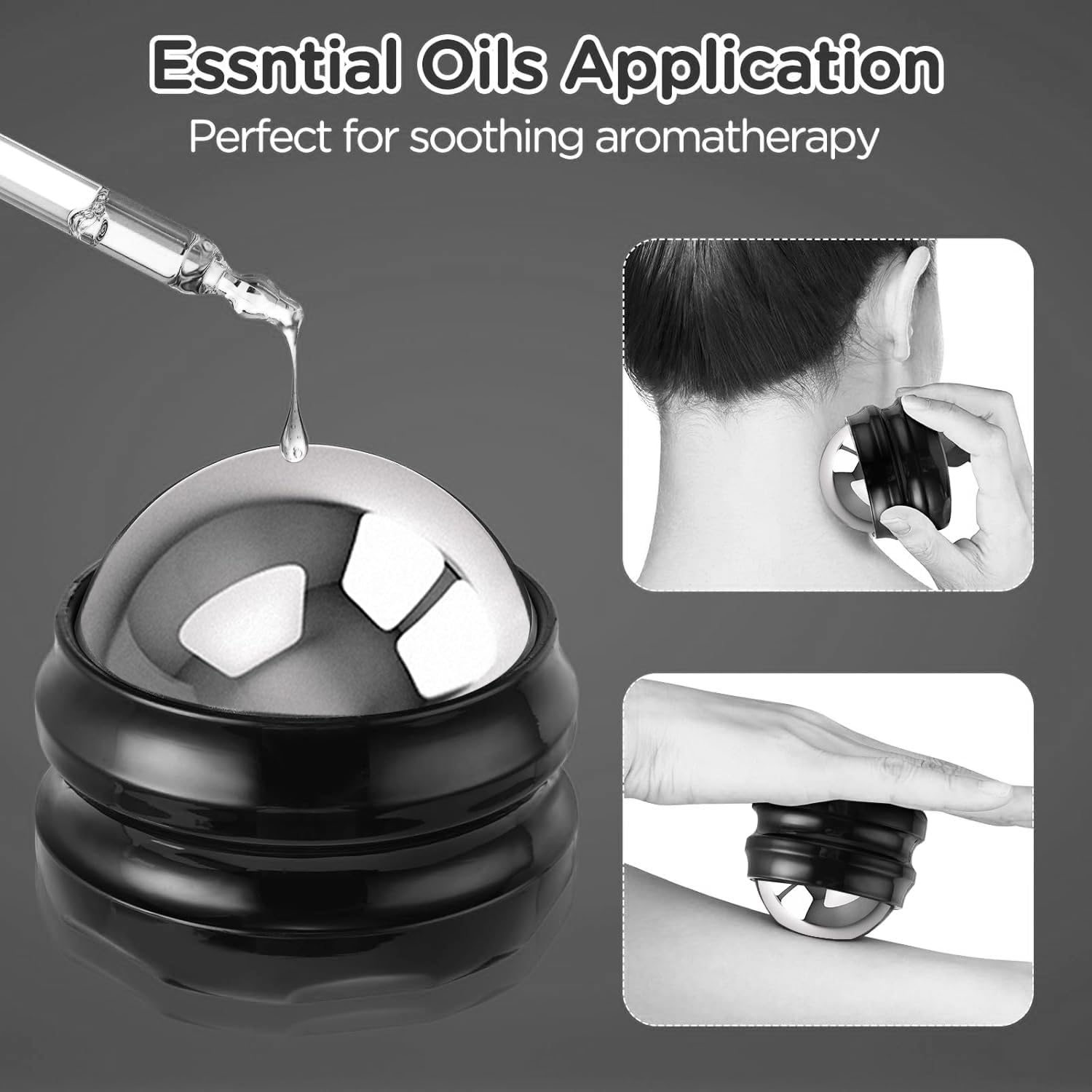 Ice Roller Ball - Roller for Muscles Deep Tissue - Cold Therapy - Muscle Massage Tool to Help with Sore Muscle