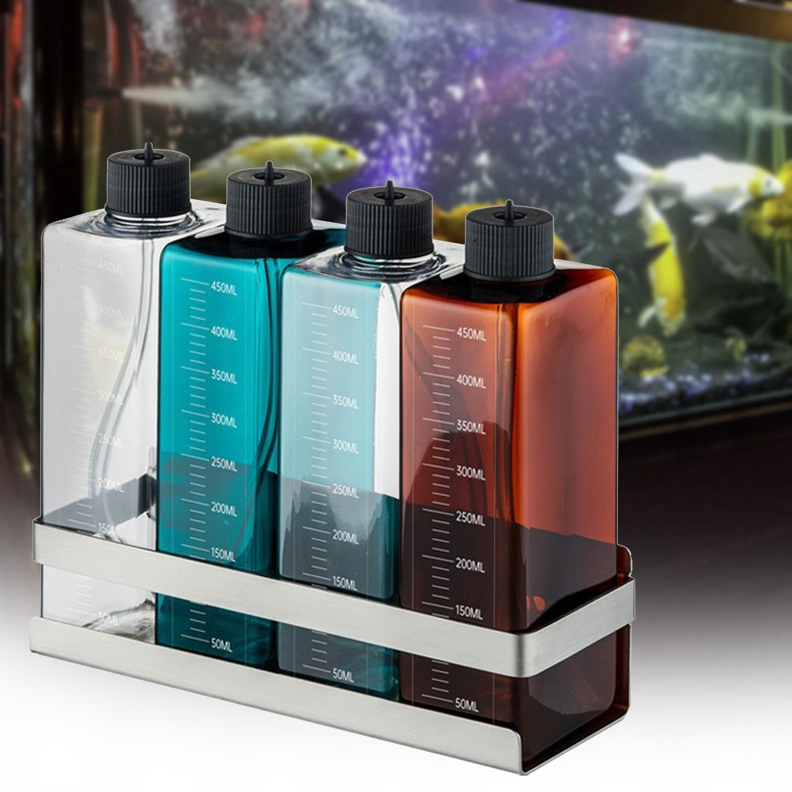 4 Pezzi Bottiglia di Titolazione per Acquario con Piante, Pratica, Robusta, Leggera, Multiuso per Acquario Marino E Acquario Piantumato, B