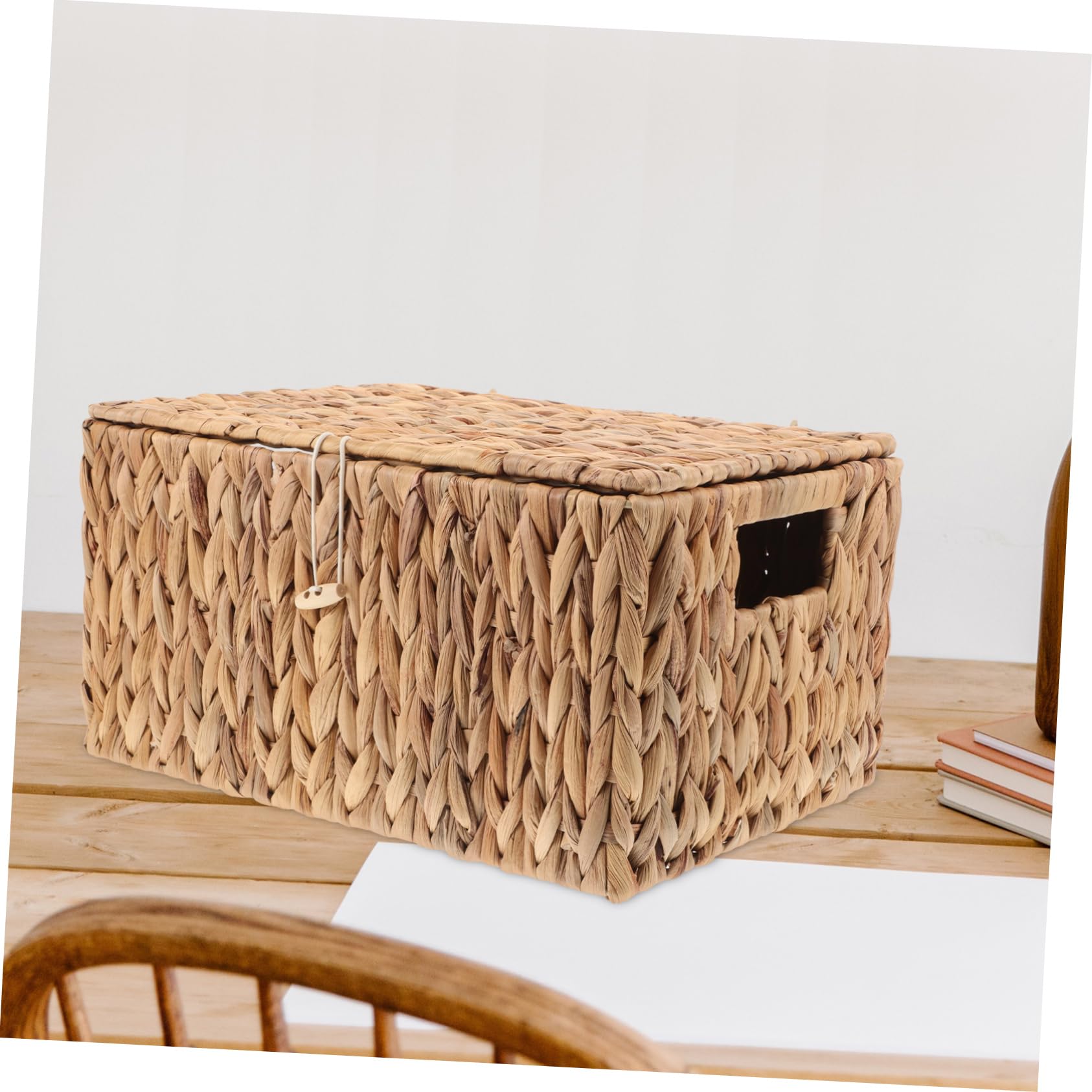 Scatola Rettangolare con Coperchio Portaoggetti in Paglia | Scaffali e Casa, Design Decorativo, Struttura Resistente e Uso Multifunzione