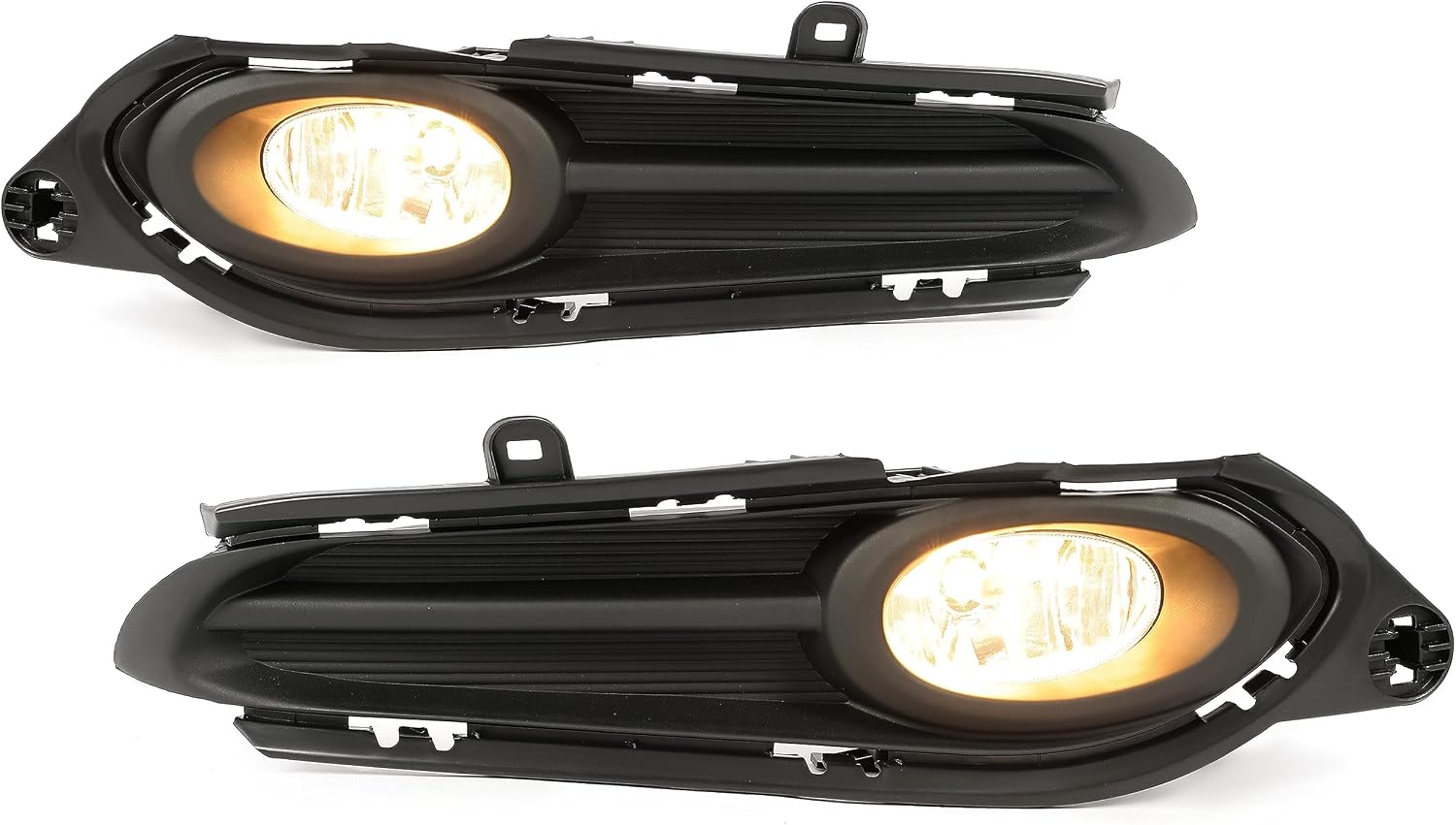KUAFU Bumper Fog Lights Compatible with 2016 2017 2018 Honda HRV HR-V Fog Lamps W/Cover+Wiring+Switch Replacement for 71106-T7J-H00 71105-T7J-H00 Clear lens Driver & Passenger Side
