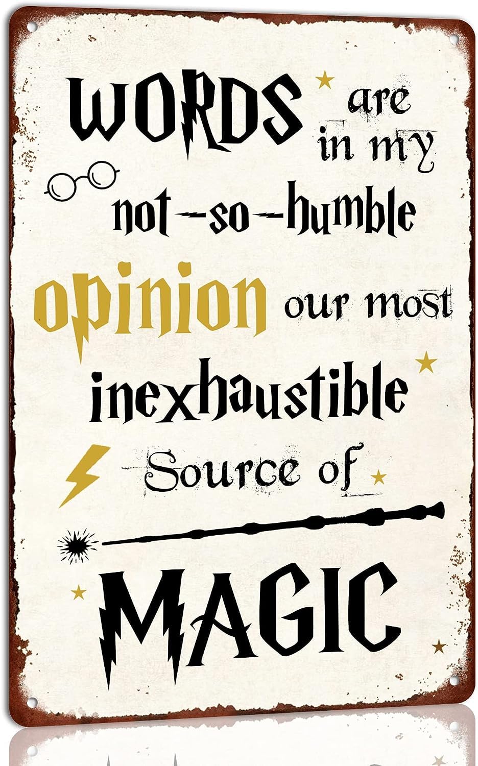 Yunking Halloween Sign 4 Retro Magic Wizards Metal Tin Sign For Wall Decoration Perfect For Pub Cafe Restaurants And Man Cave Inspirational Wall Art Wizard Theme Decoration 8X12 Inch
