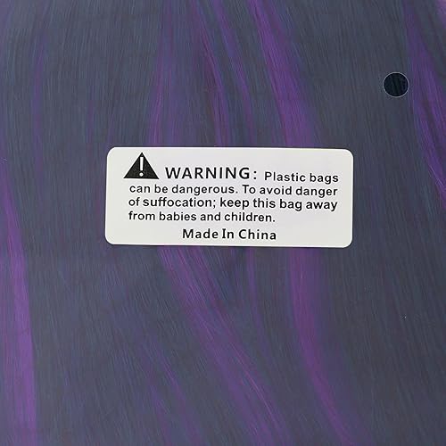 Miniatura 3 de MapofBeauty Peluca de fiesta de cosplay con flequillo lateral de 24 pulgadas  236in morado mixtorosa