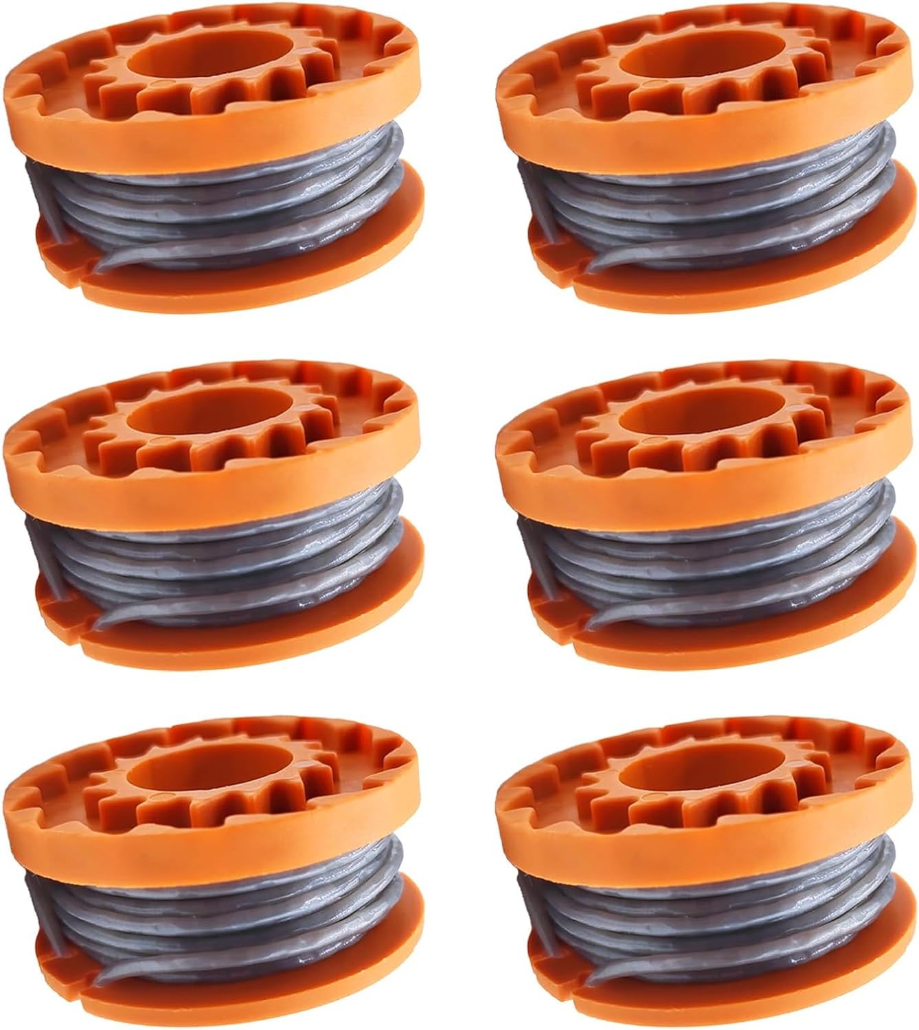 StarRing Replacement Trimmer Spool & Line & Cover For Mac Allister MGTP18Li Trimmer Line,1.65mm 3m WX150 Spool Line Replacement for Macallister Strimmer Trimmer Accessories (6PCS)