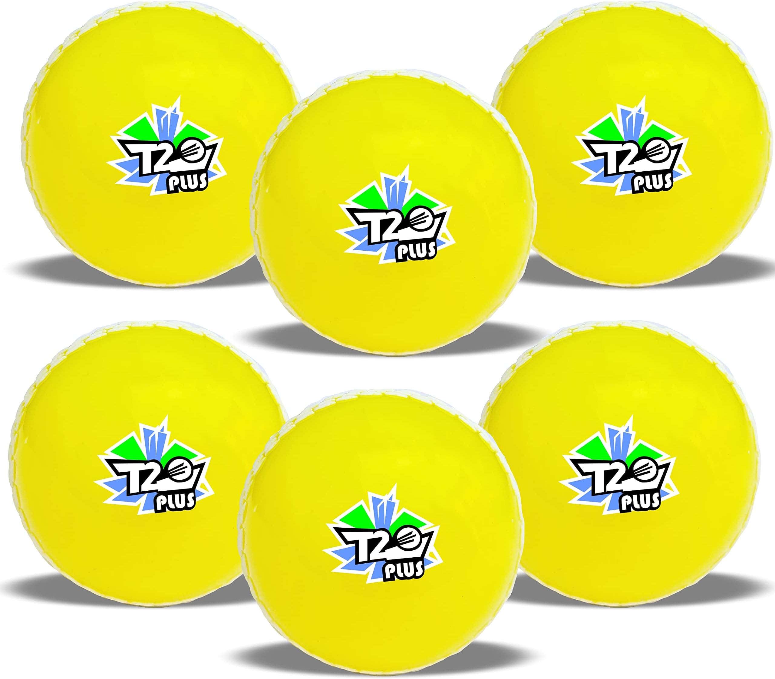Jaspo T-20 Cricketbälle PVC Mehrfarbig - Weiche Trainingsbälle Für Indoor/Outdoor