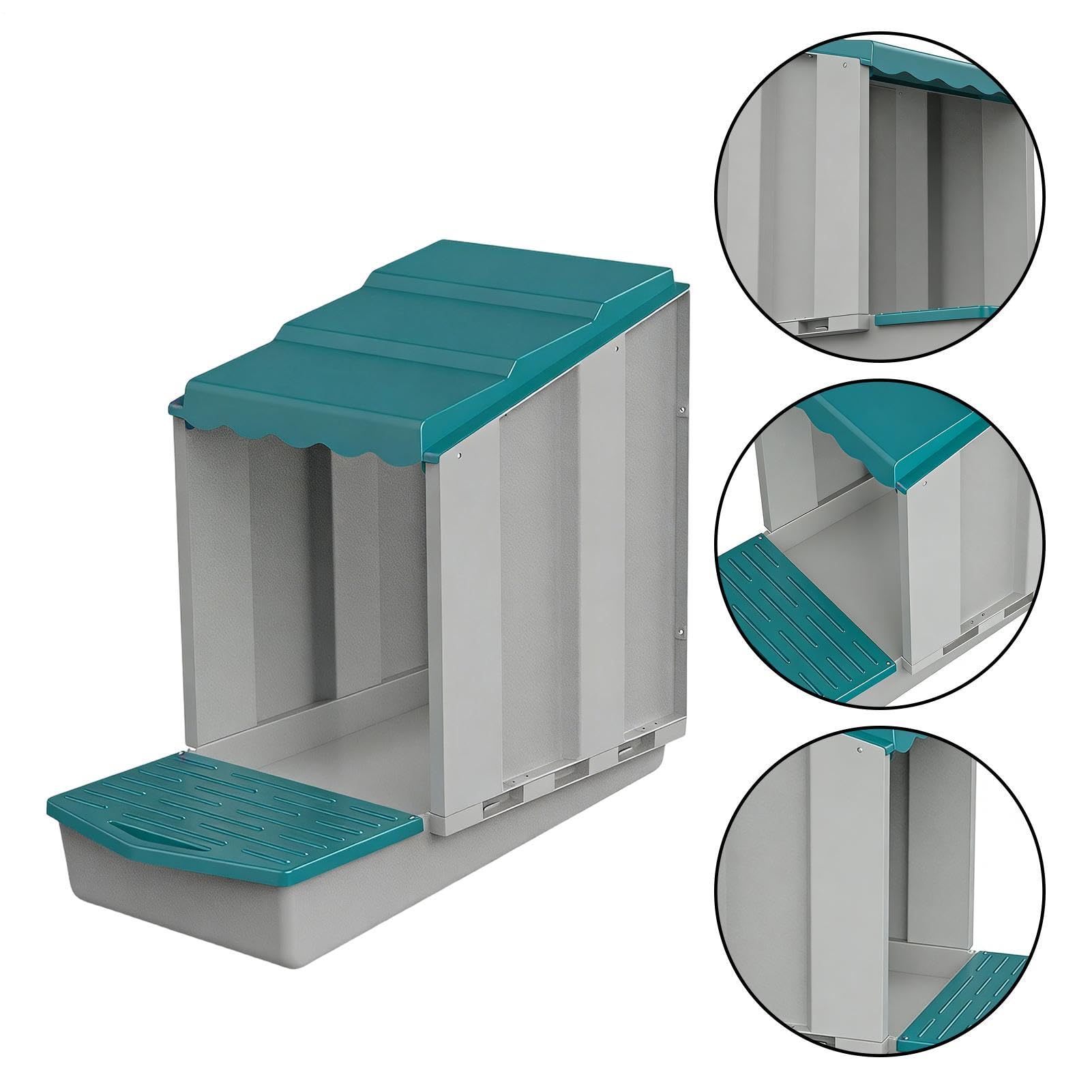 Kurnik dla Kur Wodoszczelny dla Gęsi | Gniazda dla kaczek Dla rolników i miłośników zwierząt, do przydomowego chowu, wędrownych kurników, ogrodów i gospodarstw