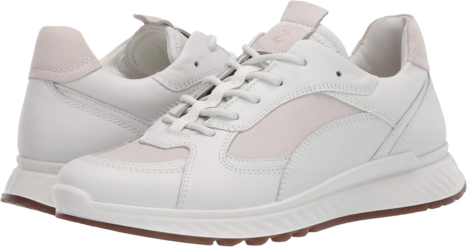 ECCO Women's St.1 Urban Sneaker 7-7.5 White/Ice White