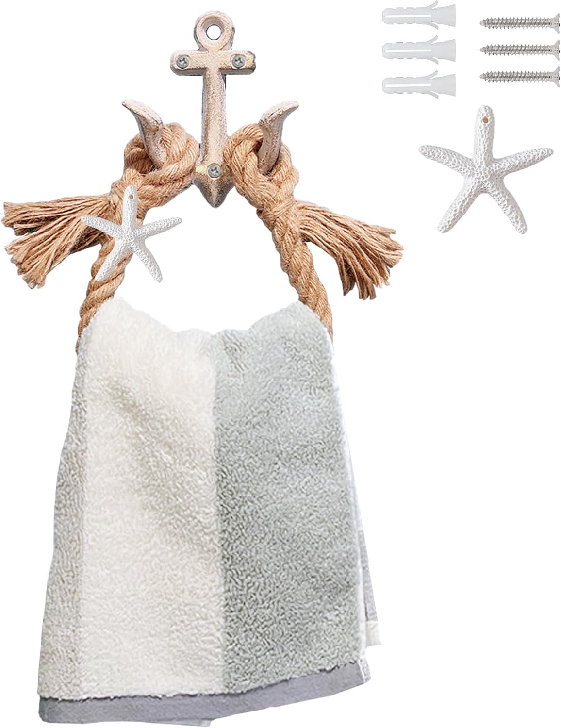 Amazon.com: Perfeso.L Nautical Toilet Paper Holder - Rope Towel Rack ...