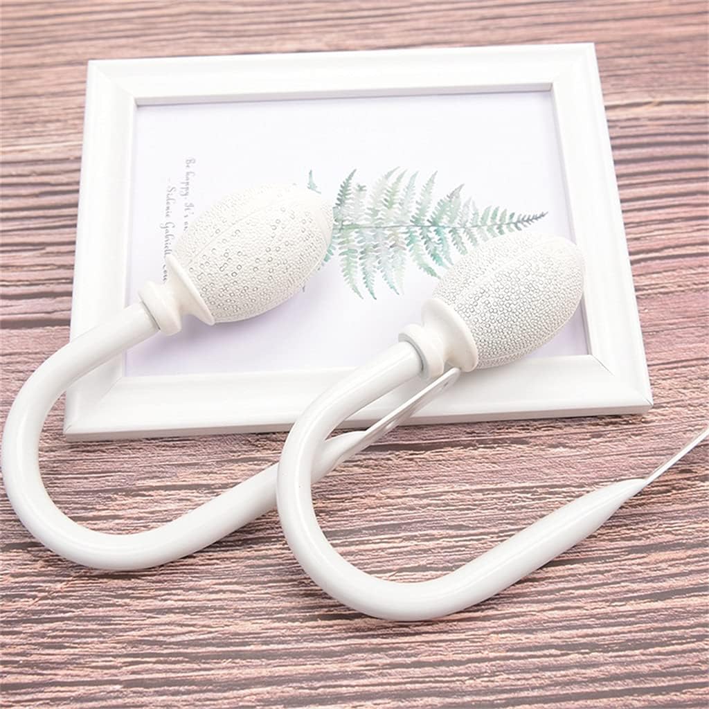 Pack of 2 Rugby Curtain Frames Lace Hooks Living Room Soft Decoration Accessories(E)