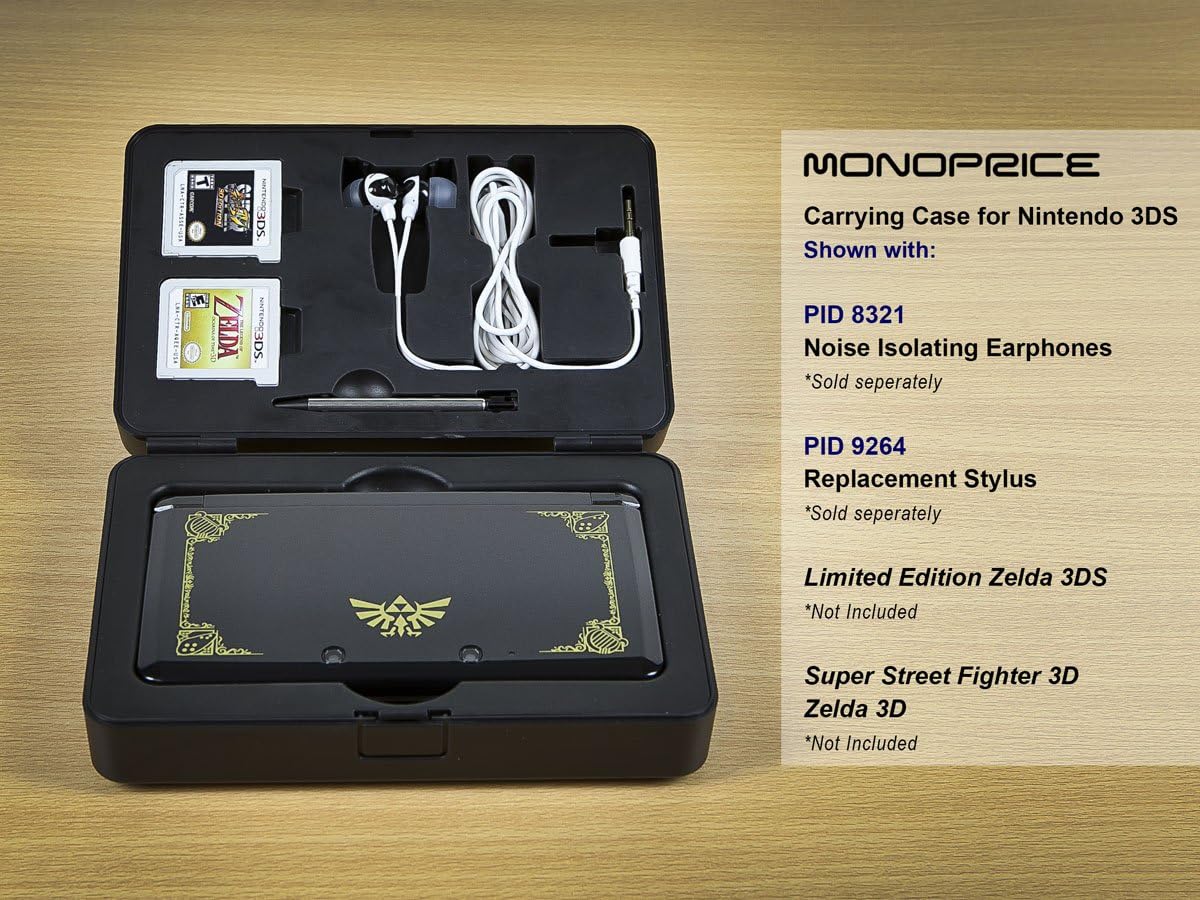 Monoprice High-Impact 3DS Armor Case for Nintendo 3DS - Black
