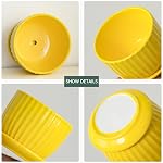 Pots de fleurs en céramique 3, Pots de 4+5+6 pouces pour les plantes intérieures Pots en céramique avec bac,Moyen Planters intérieurs pour les pots décoratifs Aloe Cactus avec trou de drainage
