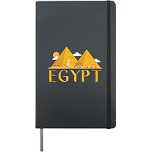Egyptian Pyramids Egyptology Ancient Pyramids Hardcover Journal, Black