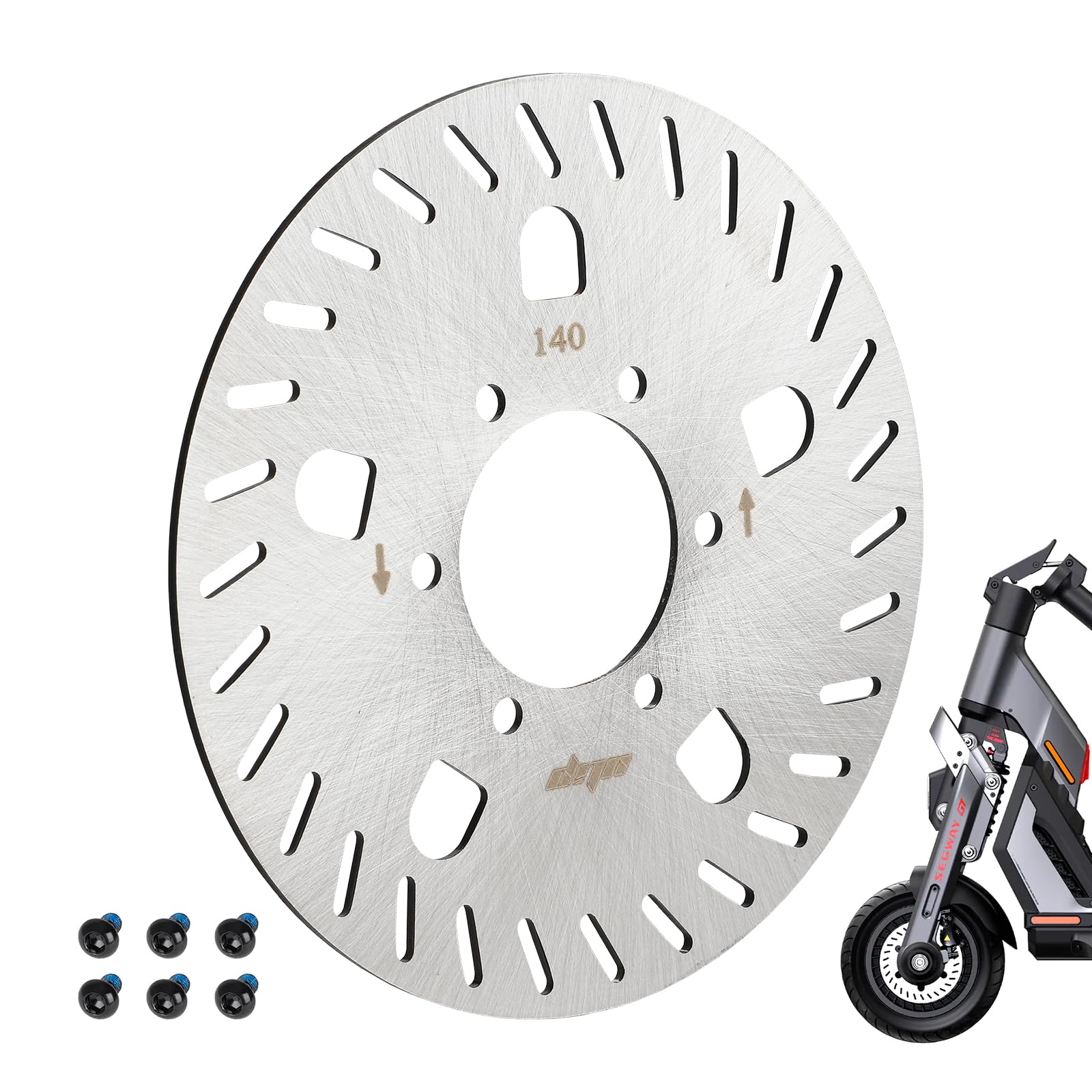 LUCK4U 140mm 6-hole disc brake disc for Segway Ninebot GT1 GT2 scooter