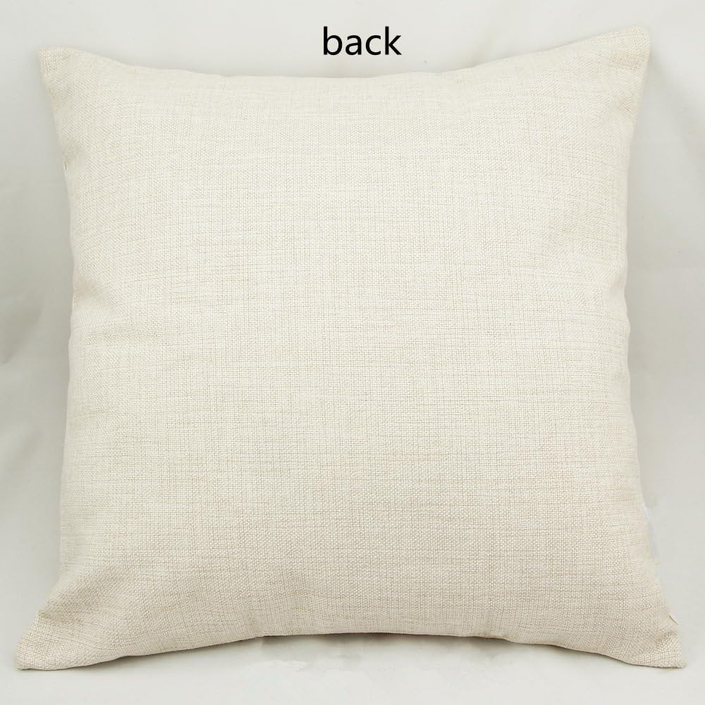 decorbox Cotton Linen Decorative Throw Pillow Case Cushion Cover (Deer) 20 "X20