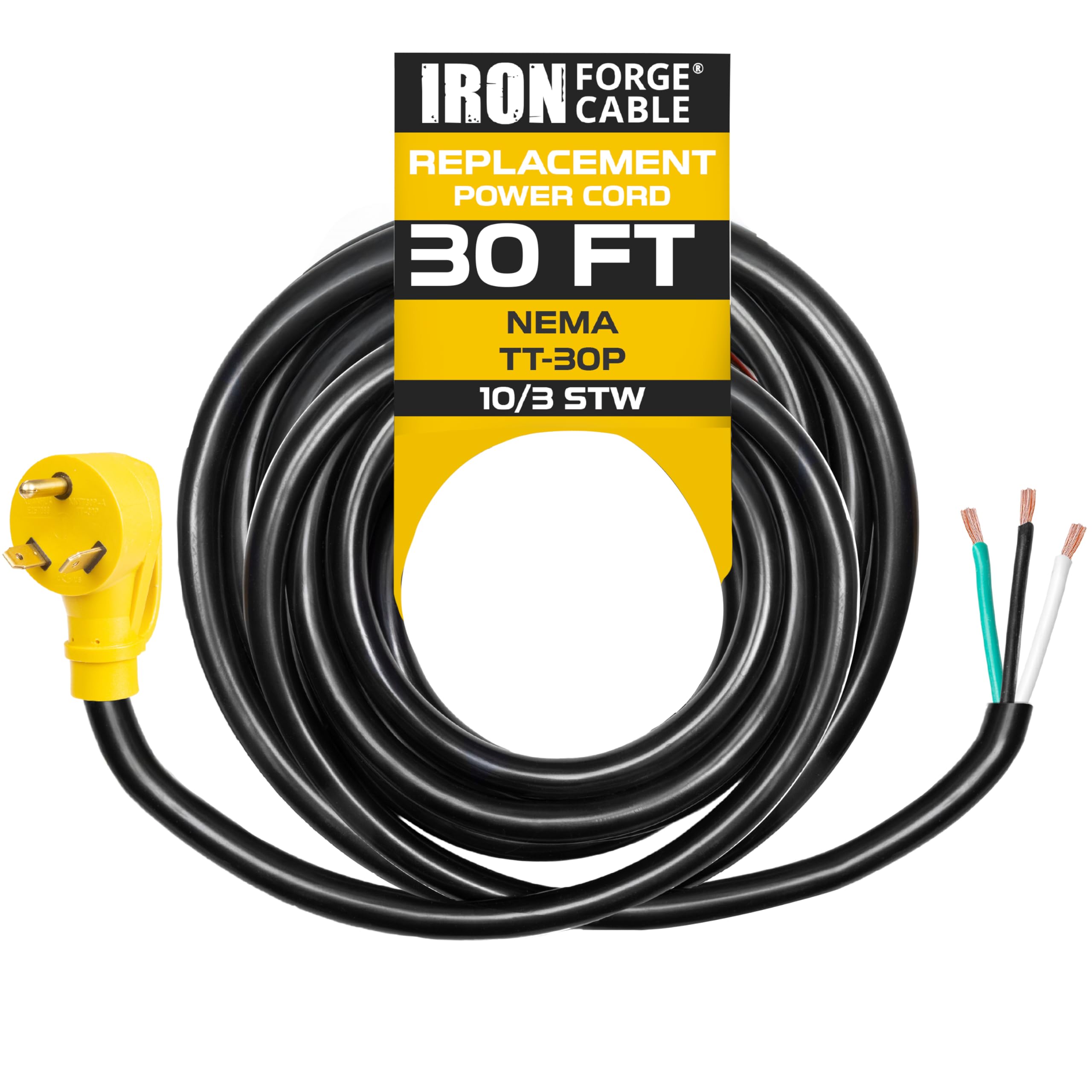 Amazon.com: Iron Forge Cable RV Power Cord, 30 Ft - NEMA TT-30, 30