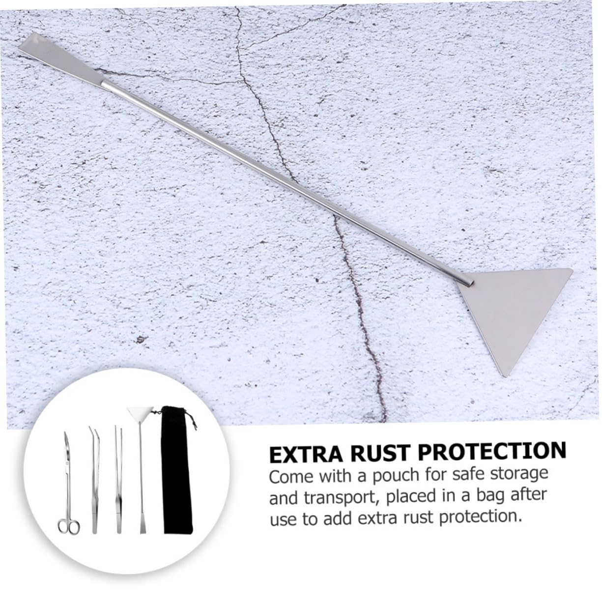 Kit de Herramientas para Limpieza y Aquascaping de Acuarios Acero Inoxidable Resistente con Pinzas Rectas y Curvas para Plantas Acuáticas Bolsa de Almacenamiento Incluida para de