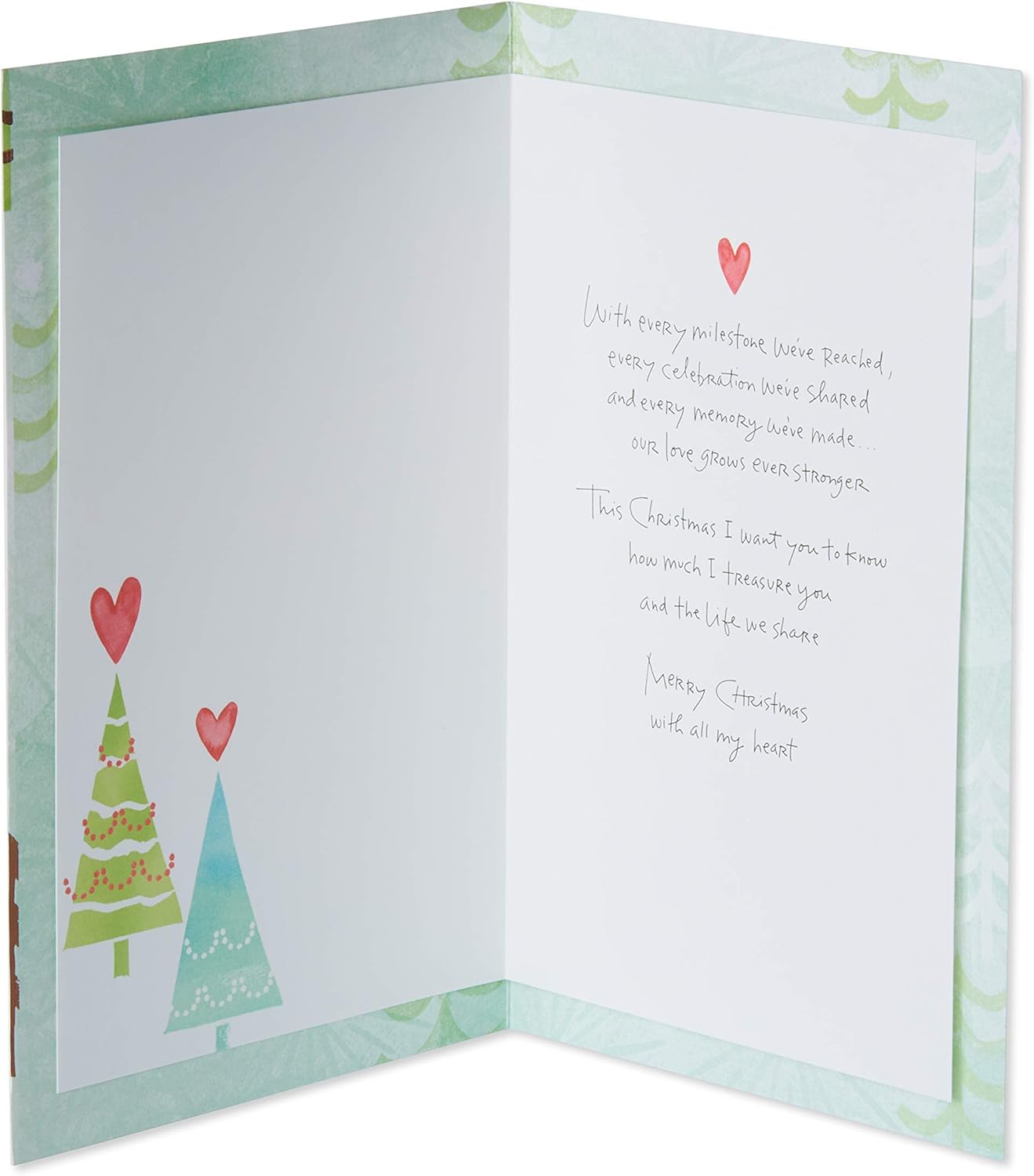 American Greetings Christmas Card for Husband, Romantic Holiday Greeting for Spouse (I Treasure You)
