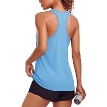 MAGCOMSEN Tank Tops for Women Workout Racerback Sleeveless Racer Back Tops Athletic Yoga Running Gym Muscle Pilates Tank