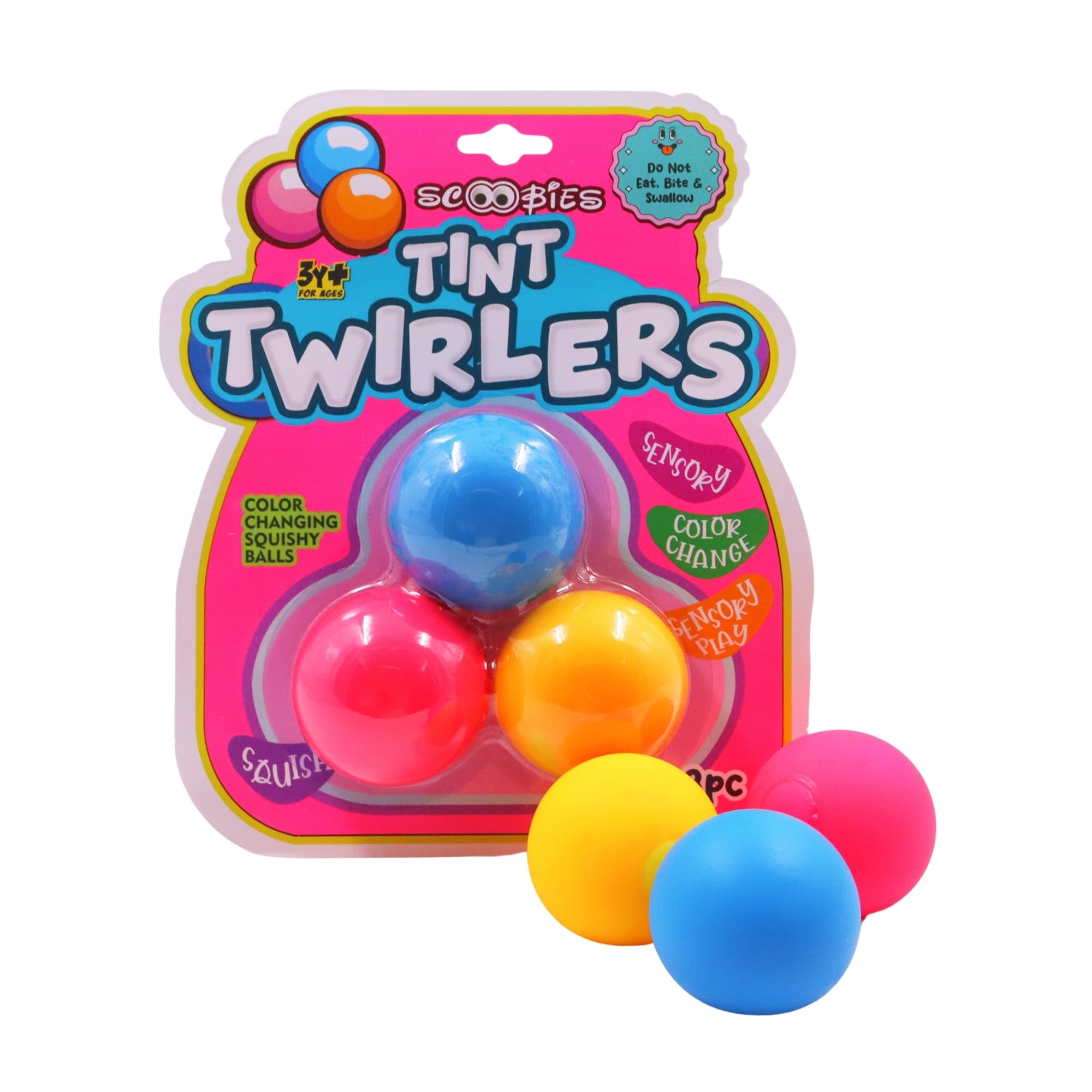Tint Twirlers I Color Changing Balls I Sensory Toy I Good for Fidgeting I Squishy and Smooth I Birthday Gift I Pack of 3 Balls (B0D876V3P5) Amazon Price History, Amazon Price Tracker