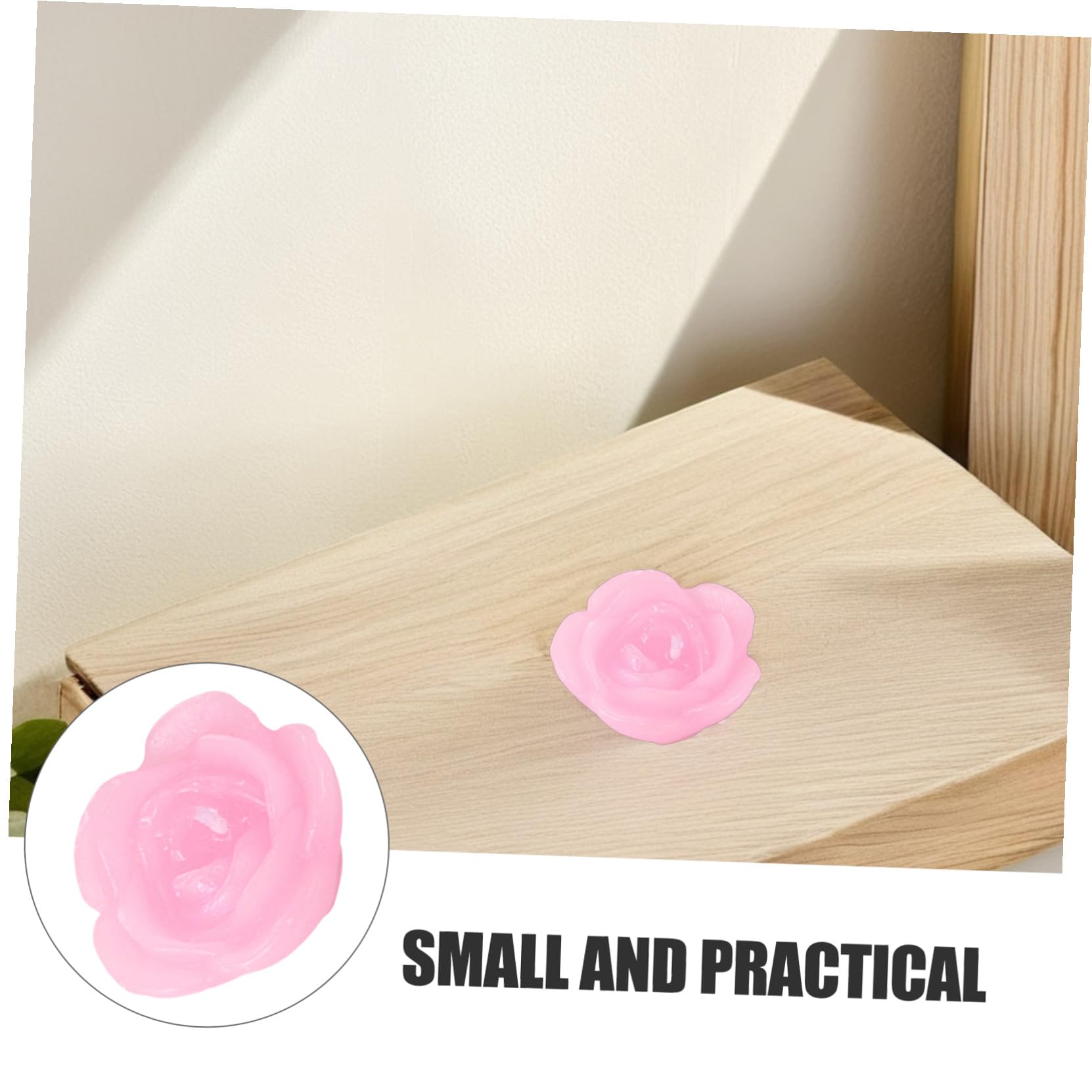 15piezas Velas Flotantes De Rosa Decorativas De Paraffina Para Bodas y Fiestas Efecto Elegante Para Centros De Mesa y Celebraciones Especiales