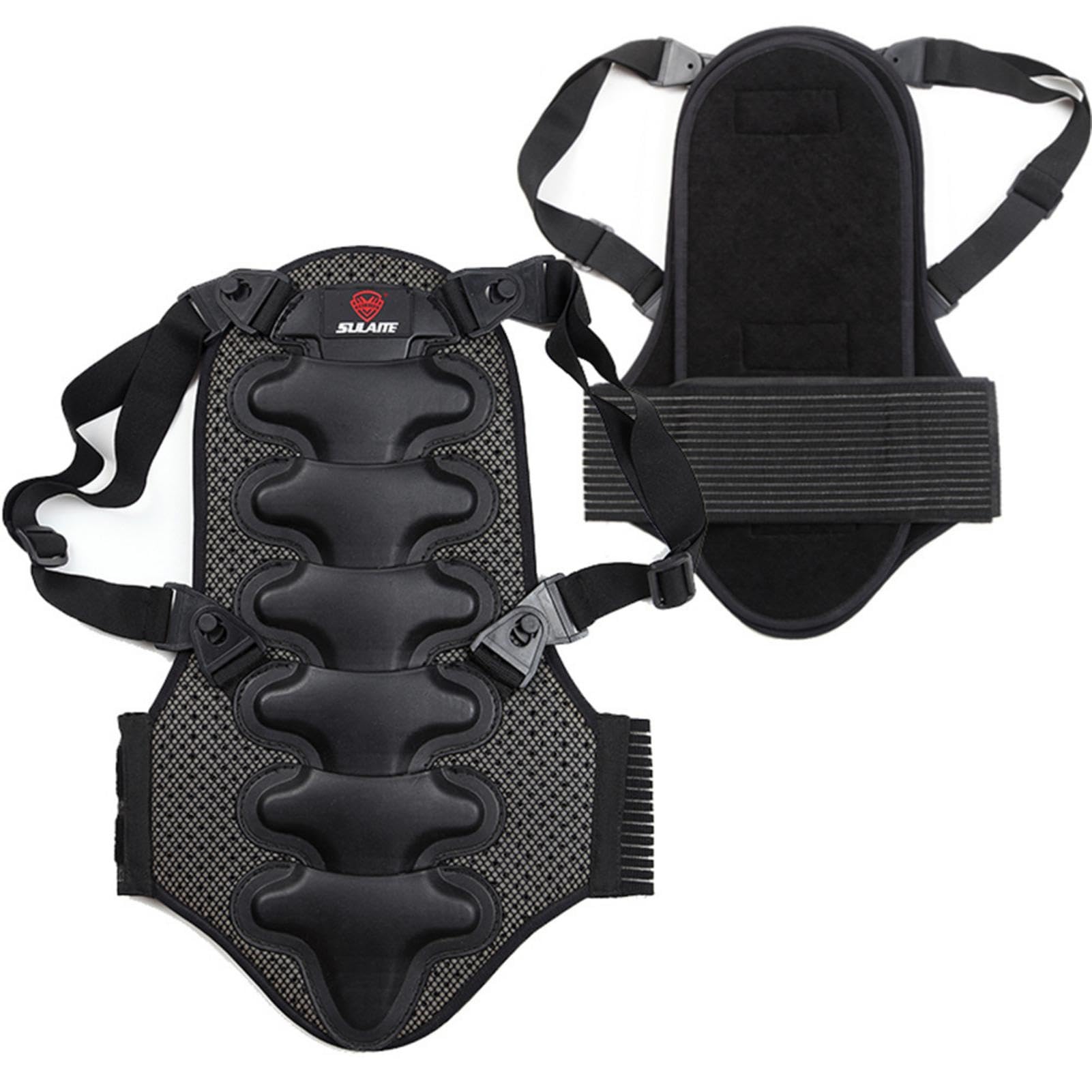 Da corsa Gilet Della Colonna vertebrale Pettorale Attrezzatura Protezione Ciclismo Motociclo Sci Gilet Da Moto Corazzato Attrezzatura Protezione Con Gilet Petto E Dorsale