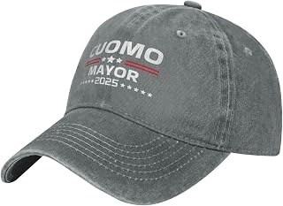 Cuomo for NYC Mayor Retro Denim Hat Baseball Cap Unisex Black Navy P418