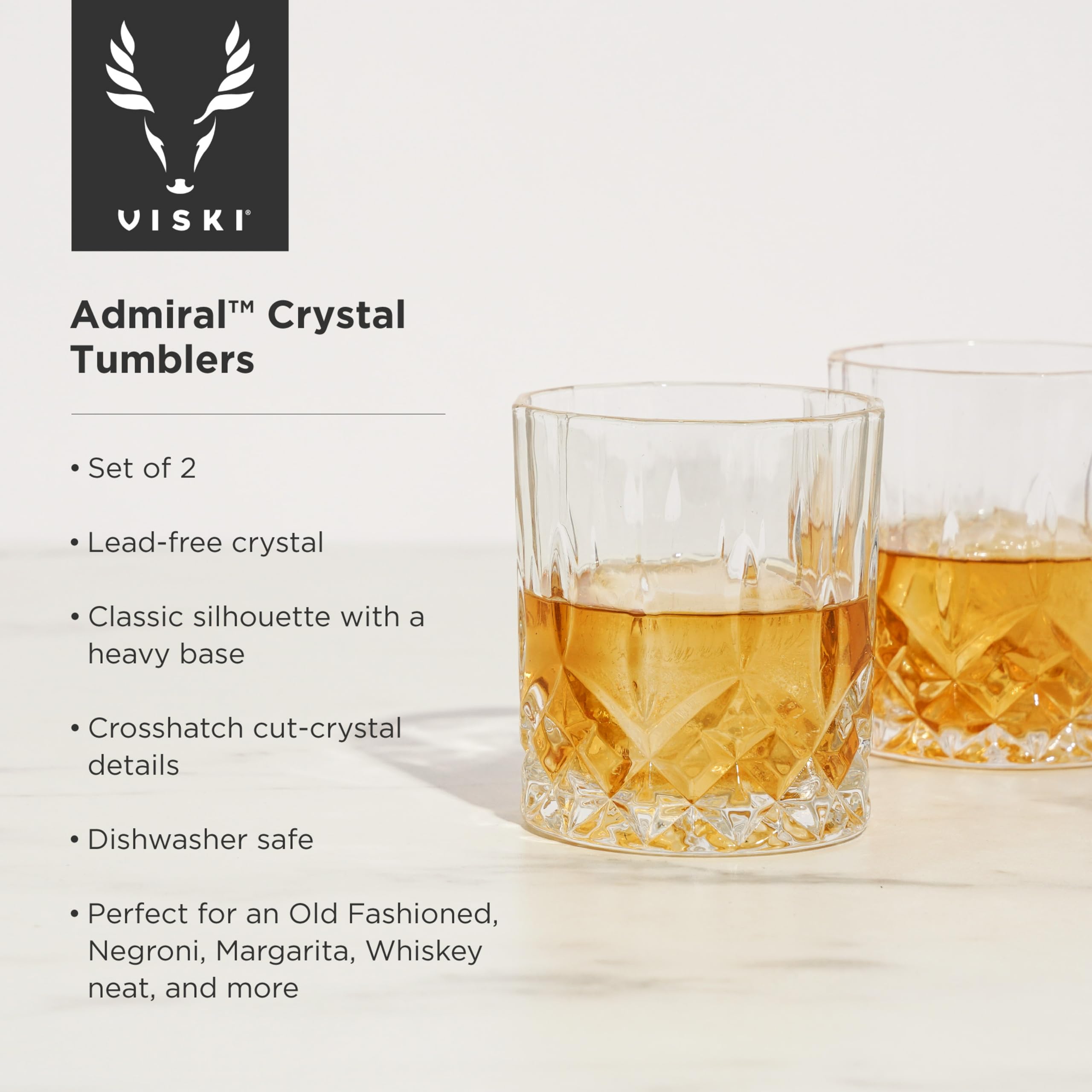 Viski Admiral™ - Vasos de cristal