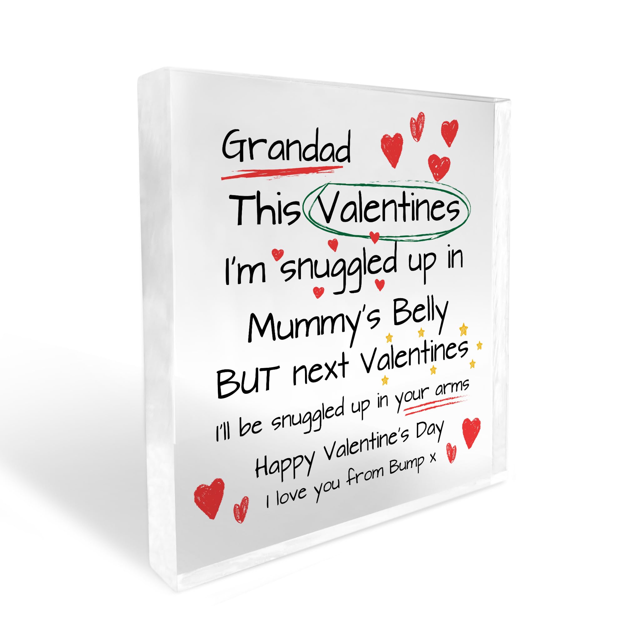 Red Ocean Grandad To Be Gifts For Valentines Day Gift From Bump Gift For Grandad From Bump Baby Gifts 1st Valentines Gift For Grandad To Be