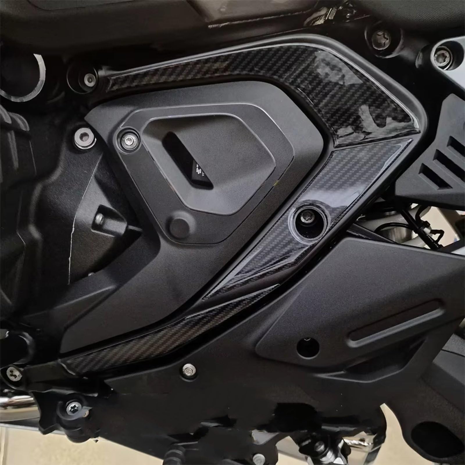 Compatibile Con Per R1300GS Per ADV Per Adventure Per Triple Black Carbon Look 3D Gel Protezione Telaio Moto Adesivo Antigraffio Antiscivolo Serbatoio(Carbon fiber kit)