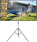 WASJOYE Proiector Screen with Stand 100