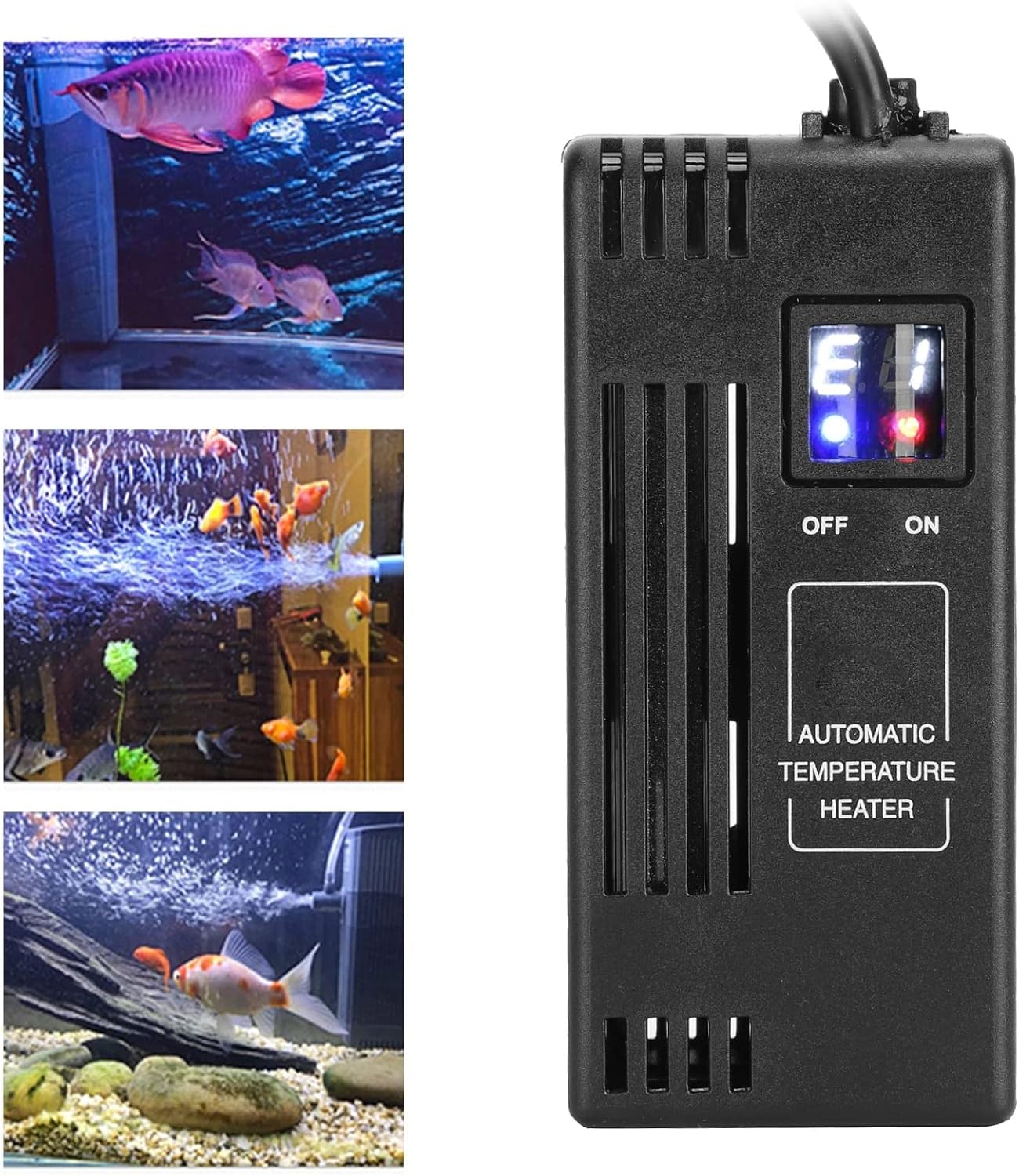 Pet Heater Aquarium Submersible Aquarium Heater Digital Display Fish Tank Heating Rod Temperature Control (Color : 150W Size : 1)