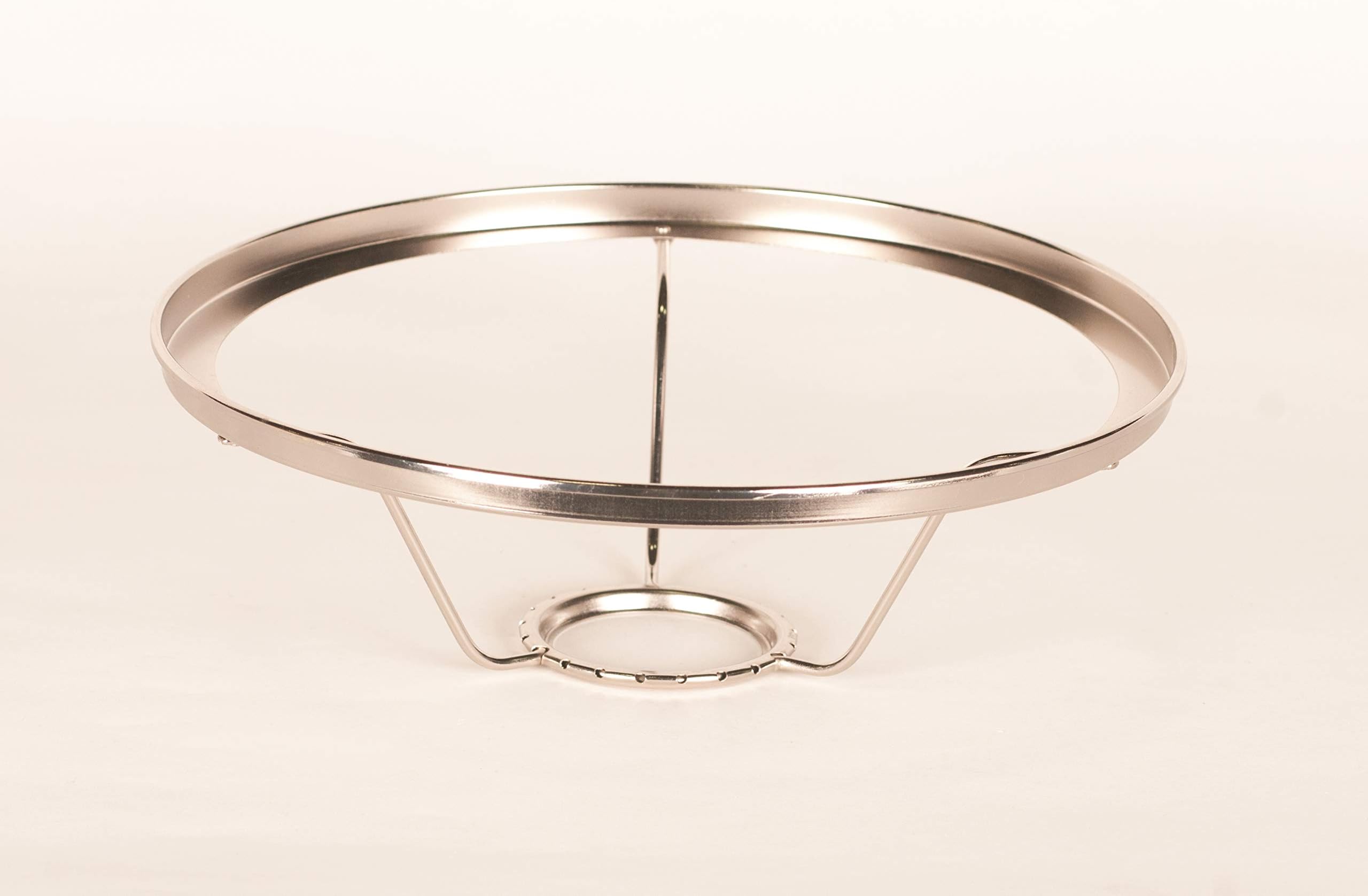 AladdinNickel Plated 10" Under Burner Shade Ring for Glass Shades