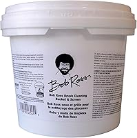 Vista 2 de Bob Ross R6545 Cubeta con rejilla para limpiar brochas