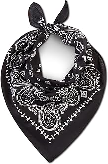 LOVARZI Bandana Scarf for Men and Women - Premium Cotton Stylish & Versatile Paisley Bandanas - Perfect Neck and Head Wear for Summer, Winter and Sports