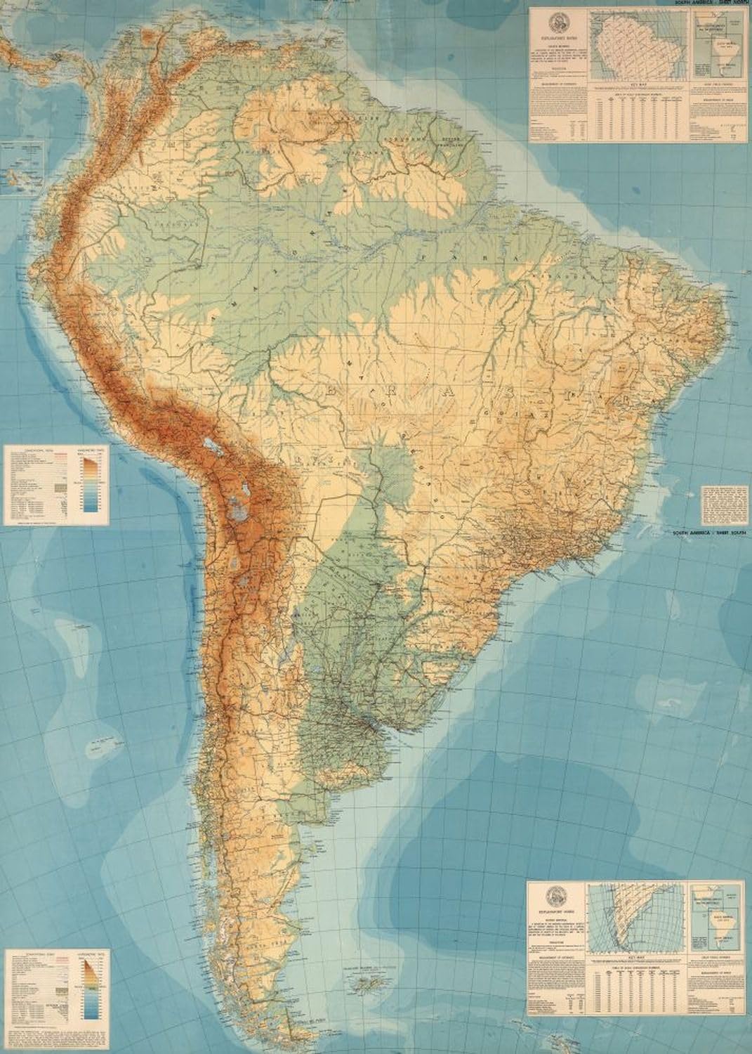 1942 Map of South America | 1000 Piece Adult Jigsaw Puzzle