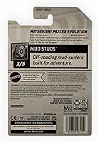 Vista 2 de Hot Wheels Mitsubishi Pajero Evolution, Tacos de barro 3/5 [rojo] 175/250