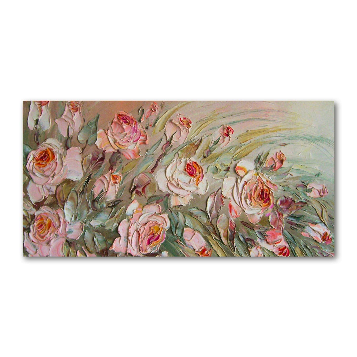 Tableau fleurs Tulup en verre 120x60 cm pour illuminer un salon