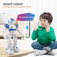 Vista 3 de RC Robot Toys Gesture Sensing Smart Robot Toy for Kids Can Singing Dancing Speaking Christmas Birthday (White)
