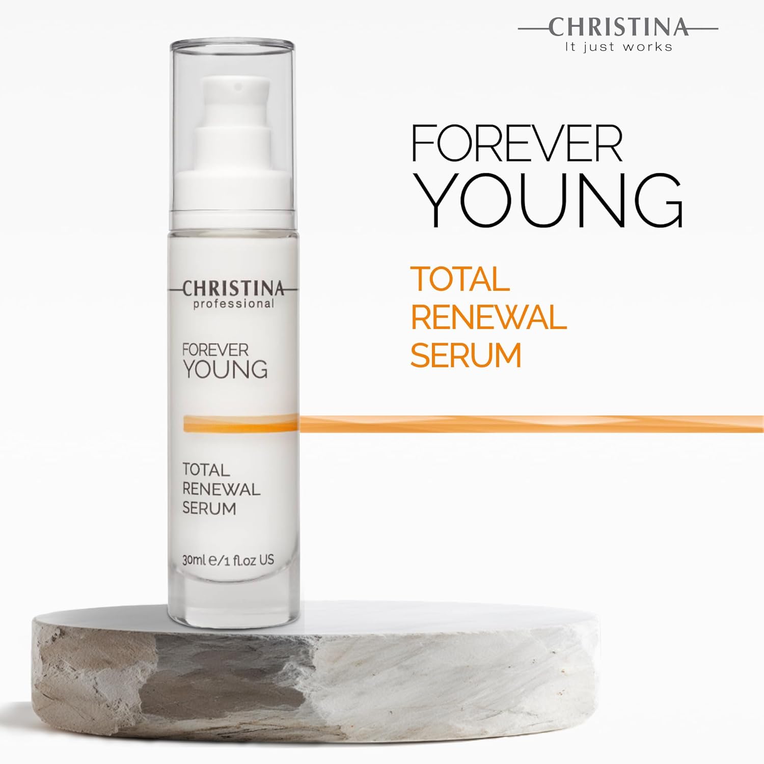 Christina Forever Young Total Renewal Facial Hydrating Serum - 30ml - Age-Defying Face Serum for Skin Renewal & Youthful Appearance - For Combination, Dry, Normal, Oily and Sensitive Skin Types - Image 5