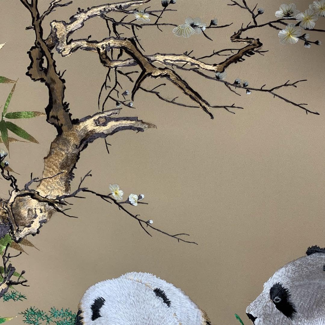 Amazon.co.jp: 中国 パンダ掛け軸 刺繍 : ホーム＆キッチン