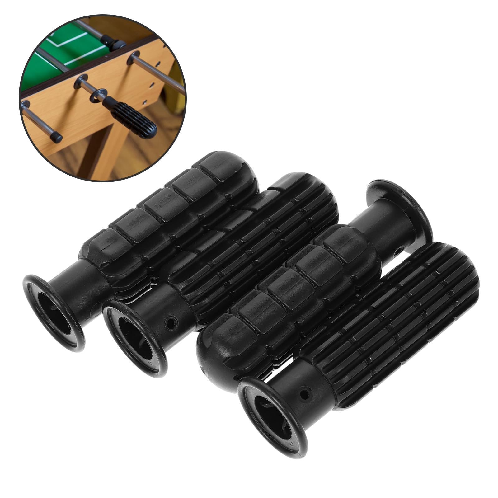 Manopole per Calcio da Tavolo in PVC Nero Sostitutive 0,7 M