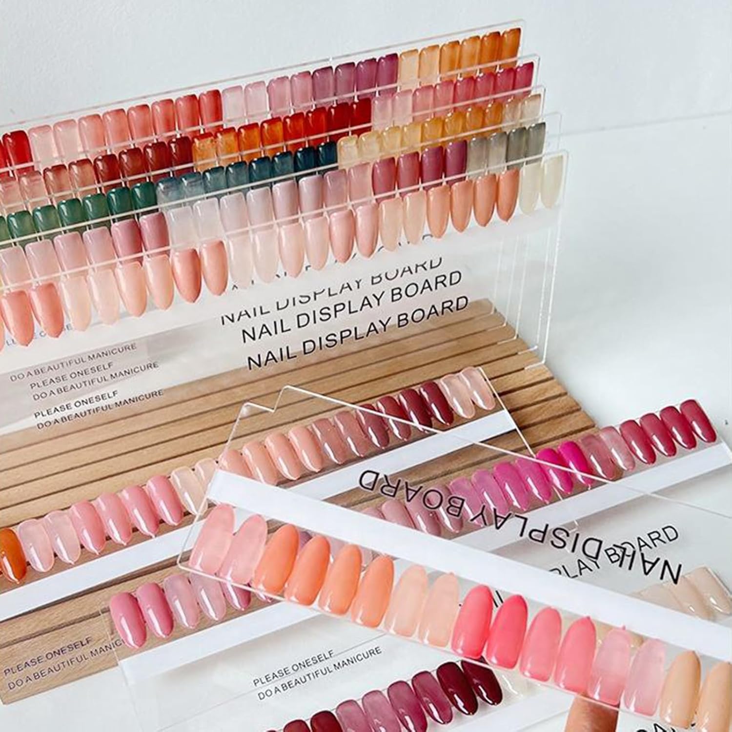 Acycoin2A 240 Color 10 Layers Nail Art Color Board Acrylic Gel Nail Polish Color Display Shelf Nail Plate Exhibition Color Test Card