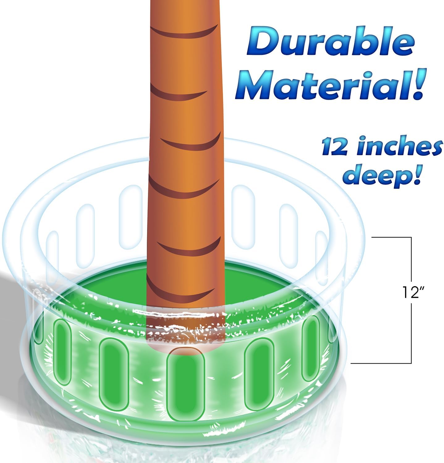 ヤシの木の空気注入式クーラー。
