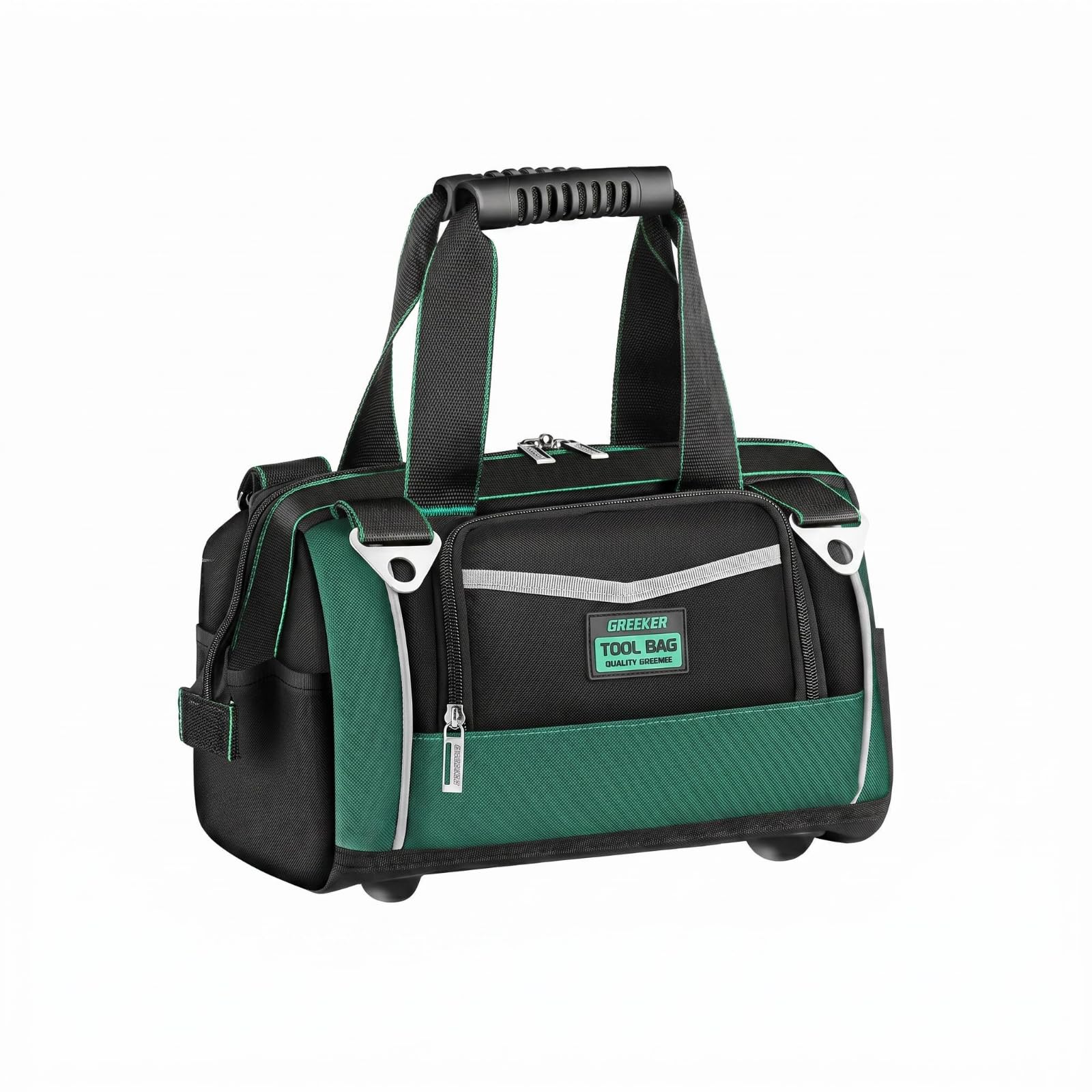 Oxford Cloth Tool Bag Reinforced Bottom Heavy Duty Tool Bag Multiple Pockets Utility Storage Wide Handles, 13 Inch, Upgraded-picture-10