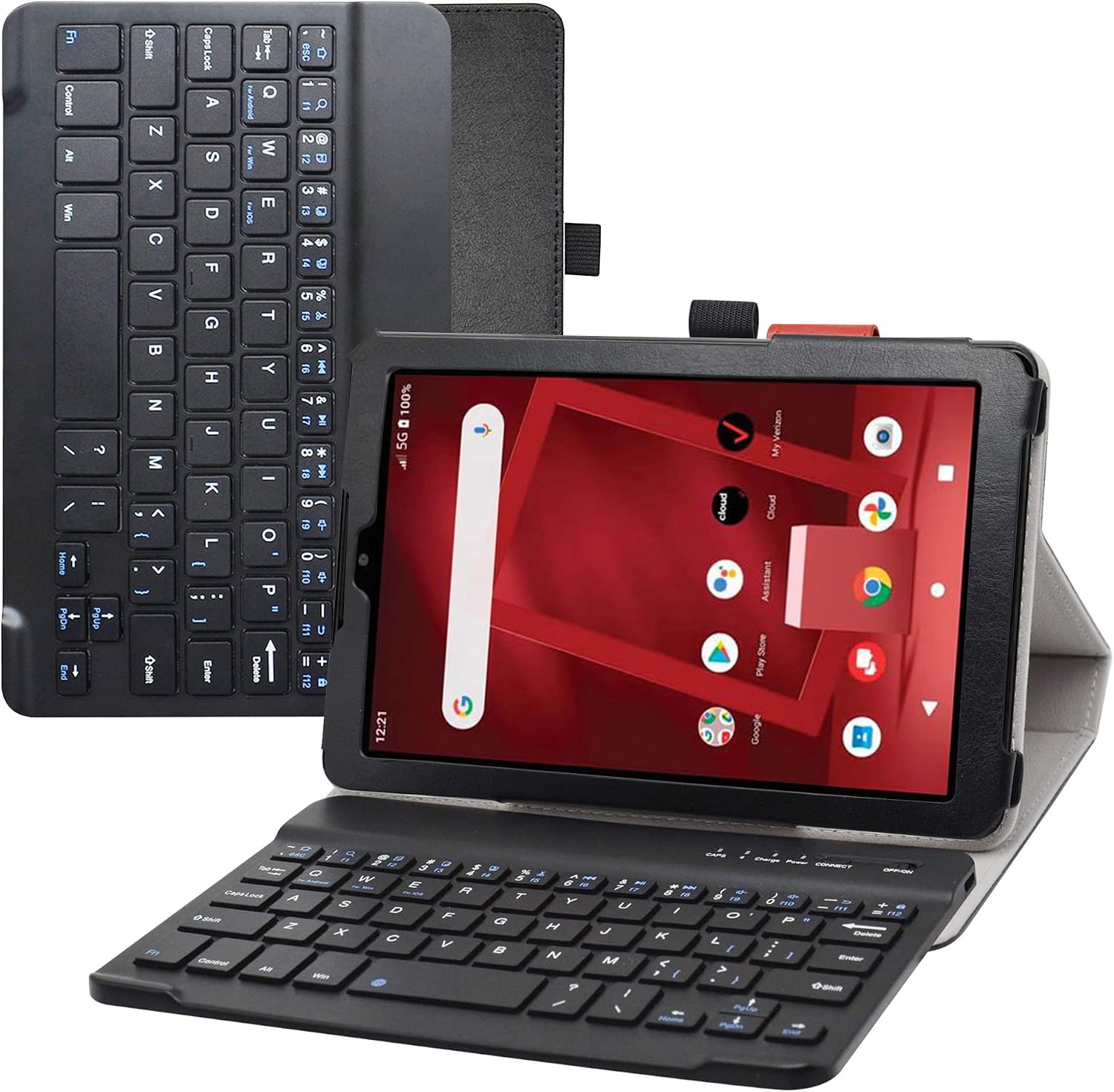 Bige for Orbic Tab8 5G Keyboard Case,PU Leather Cover with