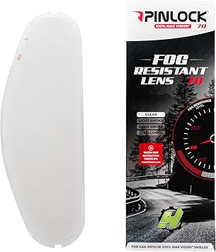 HAX 100% Max Vision Pinlock 70 DKS 274 for Impulse Series Helmet, Made in Netherlands