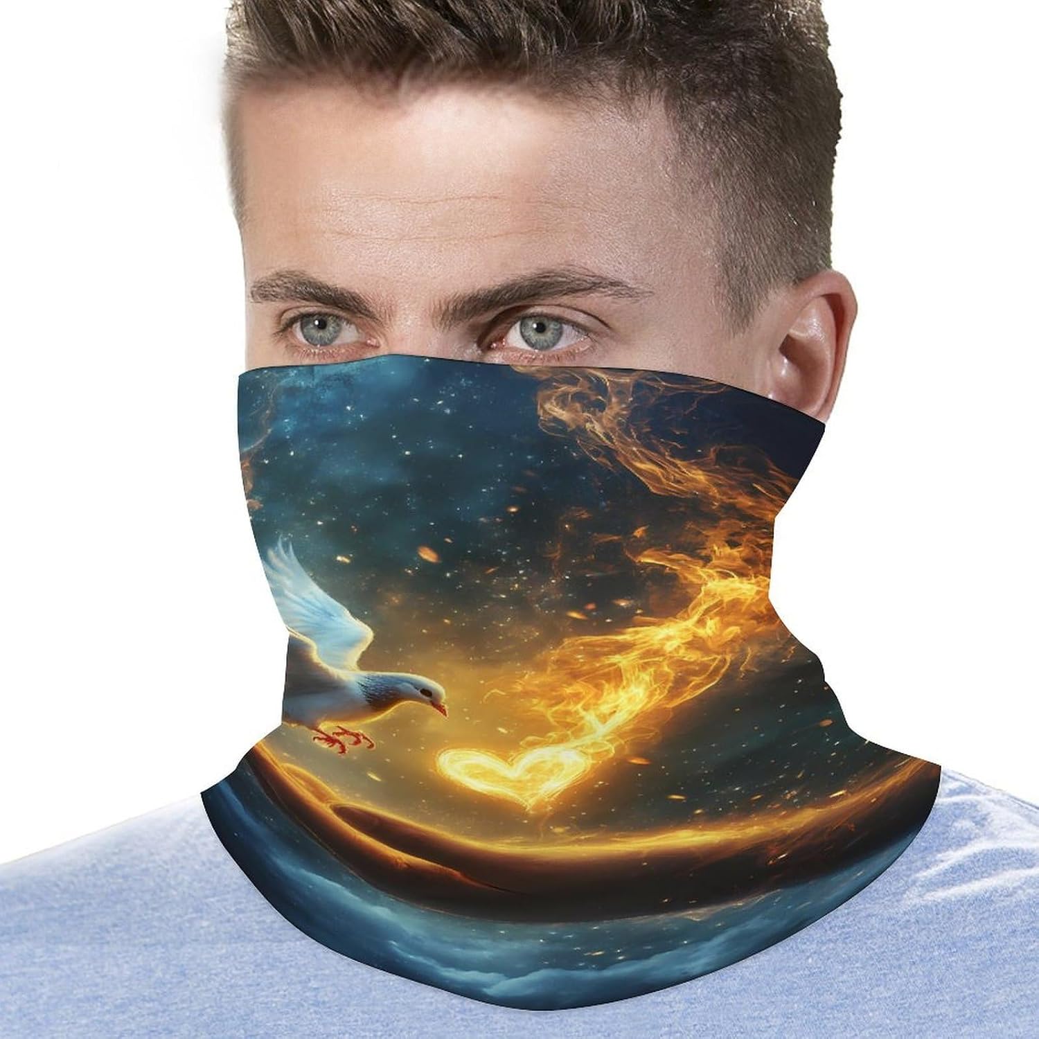 Holy Spirit Dovees Face Cover Neck Gaiters for Men Women Sun Protection Mask Scarf Hiking Bandana