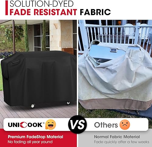 Miniatura 4 de Unicook 5482 Cubierta de parrilla para Blackstone de 36 pulgadas con capucha, cubierta de parrilla de gas resistente al agua, cubierta de parrilla