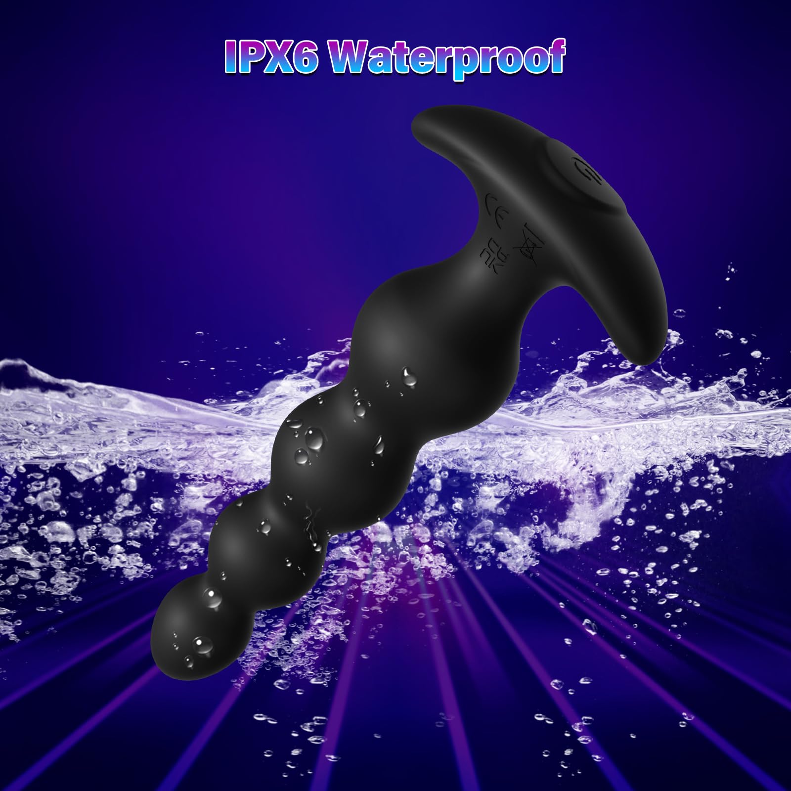 Vibrating Anal Beads Sex Toys - Vibrating Butt Plug with App Control 9 Vibrating Modes, Rechargeable Silicone Prostate Massager & G-spot Vibrator, Adult Sex Toys for Men Women Couples Pleasure